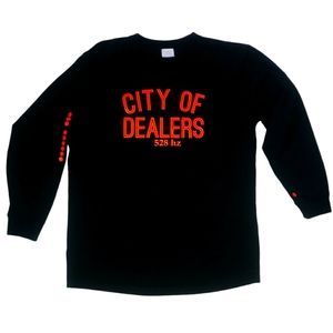 Black Long Sleeve T Shirt - City of Dealers